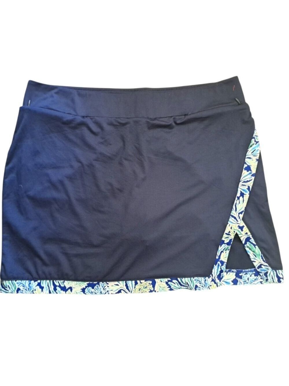 Stella Parker Sport Pull On Skort Skirt Tummy Control Navy Tennis Pickleball XL